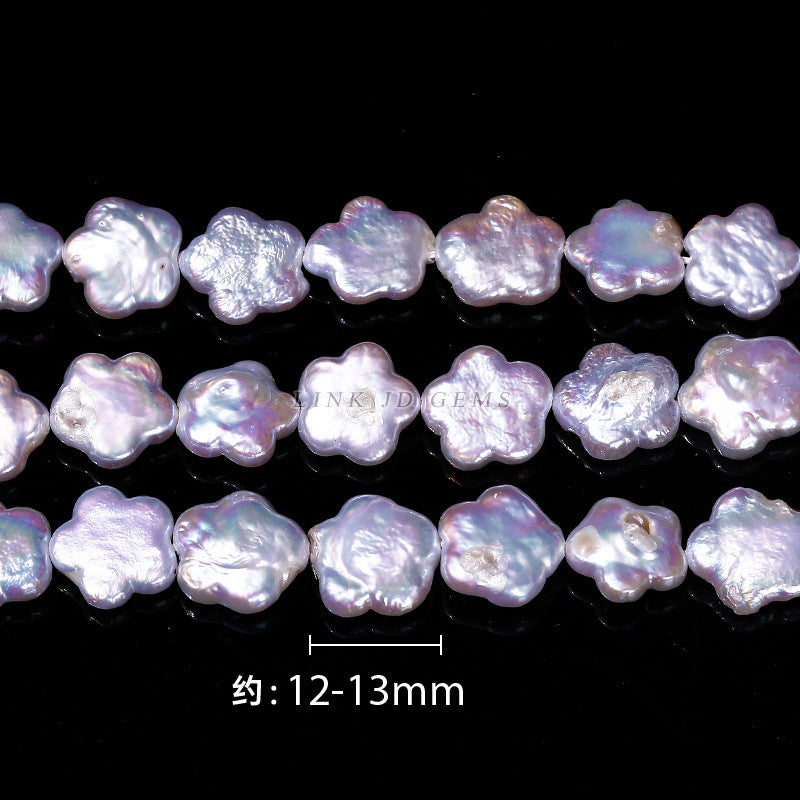 Perla natural de forma barroca de 12 mm