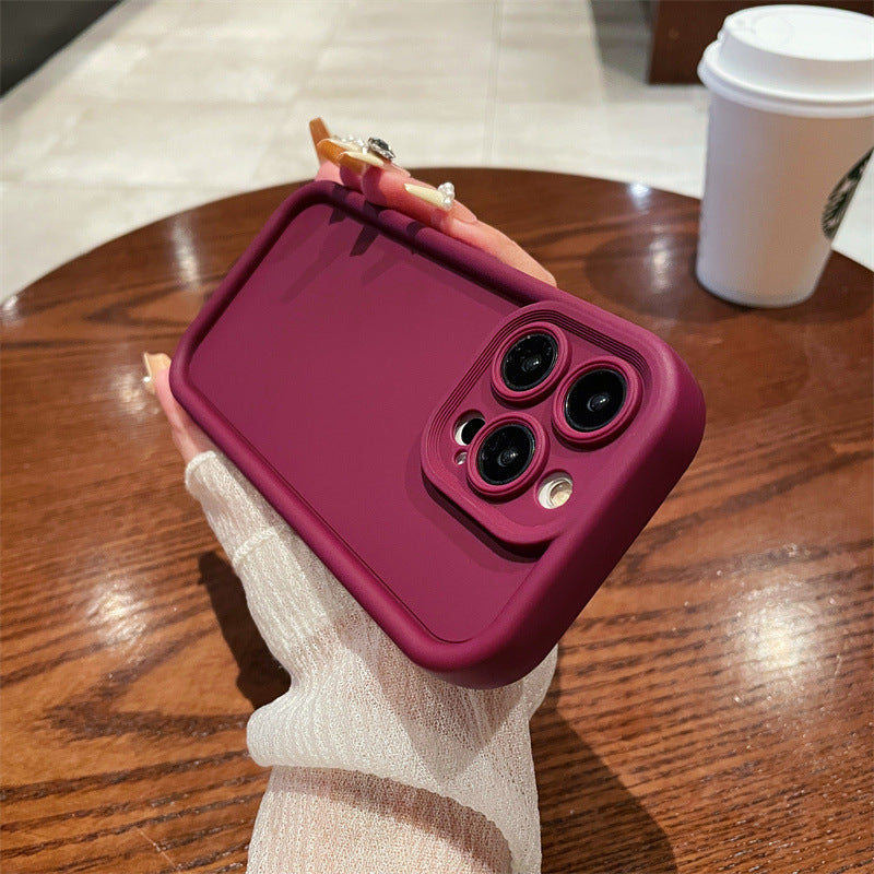 Bamboo Case iPhone15 13 12 11 14 Pro Eye Step Matte Cover