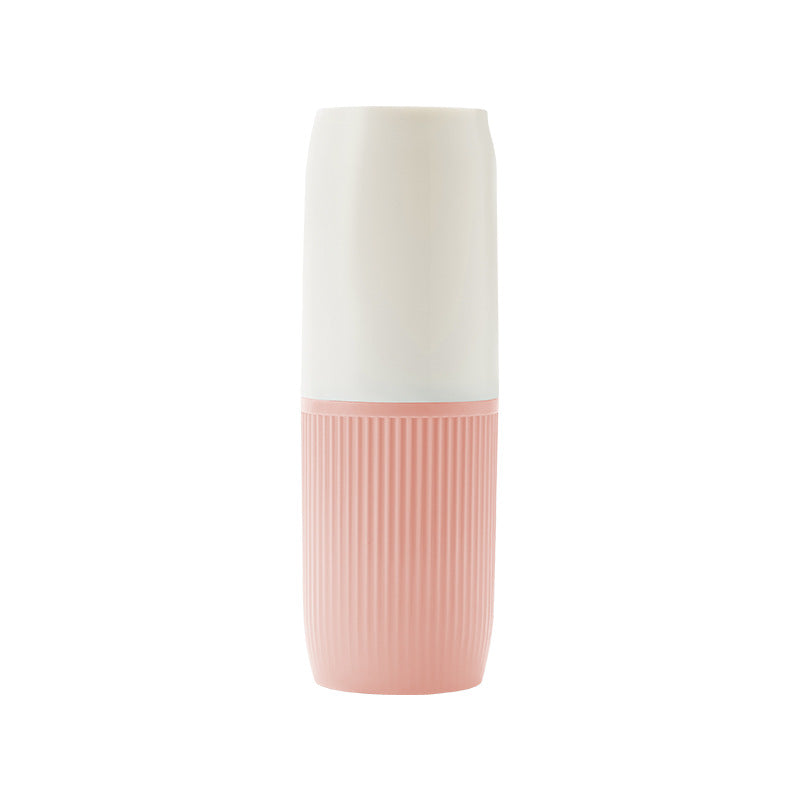Juego de vaso para enjuague bucal y cepillo de dientes portátil para viajes