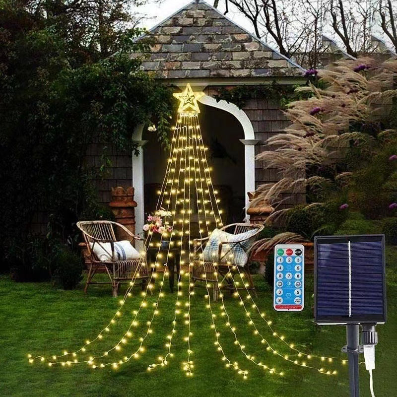 Waterfall Lights Christmas Decoration Garden Outdoor Waterproof