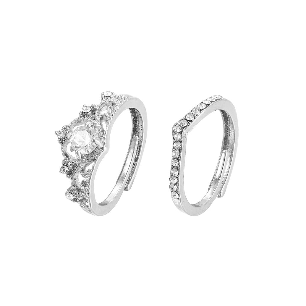 Wedding ring set 2 pieces