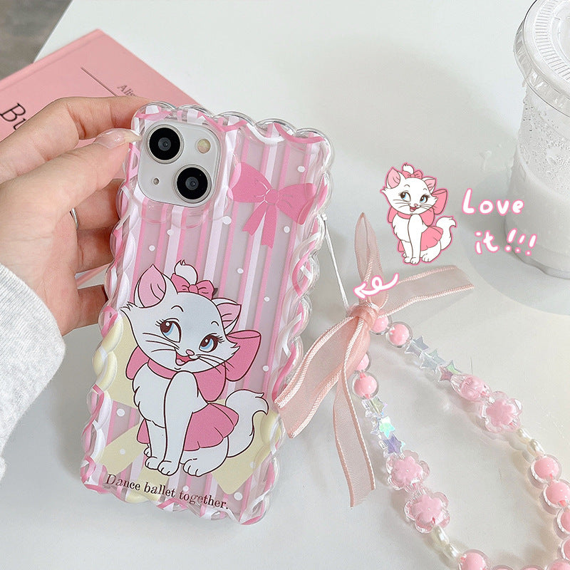 Apple 15 Pro Twist Cute Marie Cat iPhone XR Shockproof Bracelet