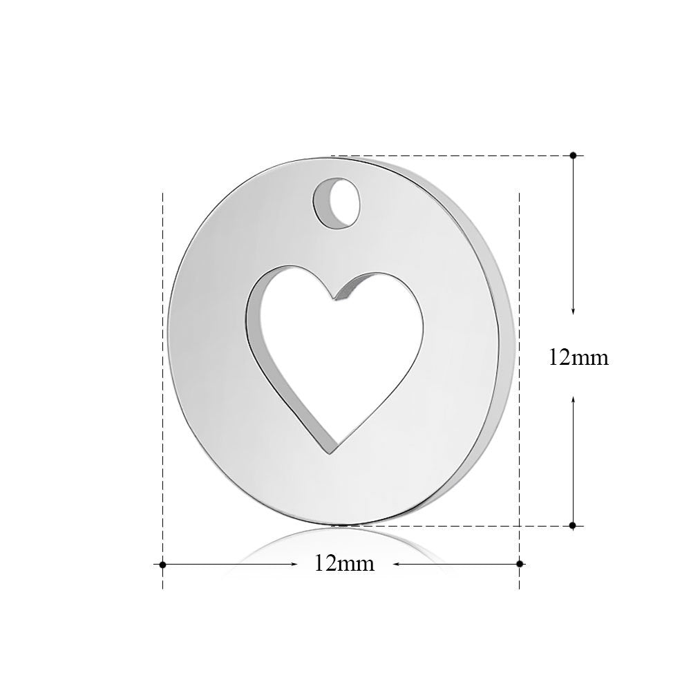 10 piezas/colgante de luna, estrella y sol con forma de corazón para yoga