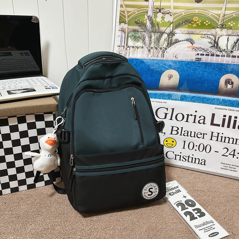 Mochila de estudiante mochila ligera sucia
