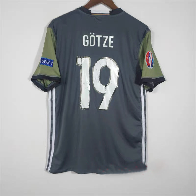 2010 World Cup Germany Away Black-Gold Edition Klose M¨¹ller Podolski Jersey