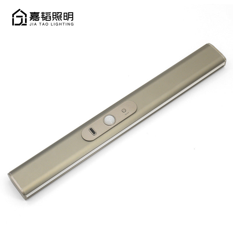 Wardrobe hanging clothes rod with light led