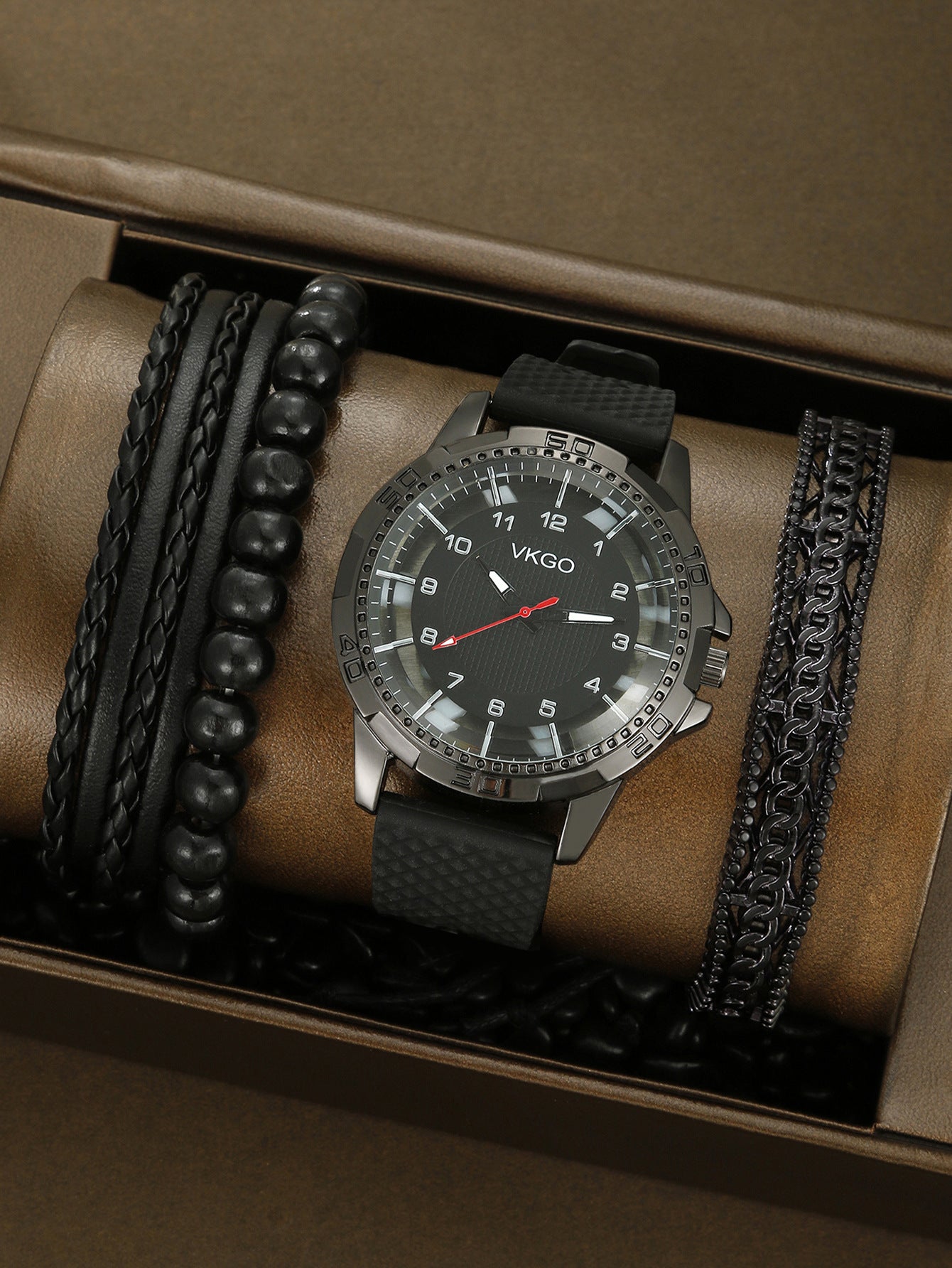 Men's Sports Bracelet Set Quartz Watch