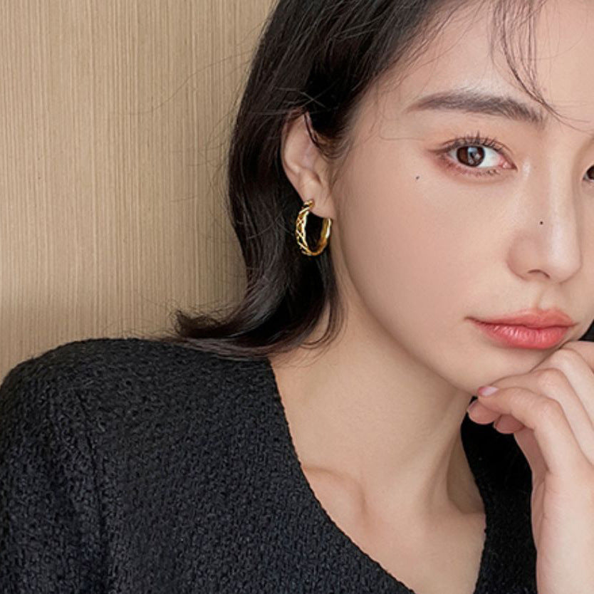 plain ring earrings