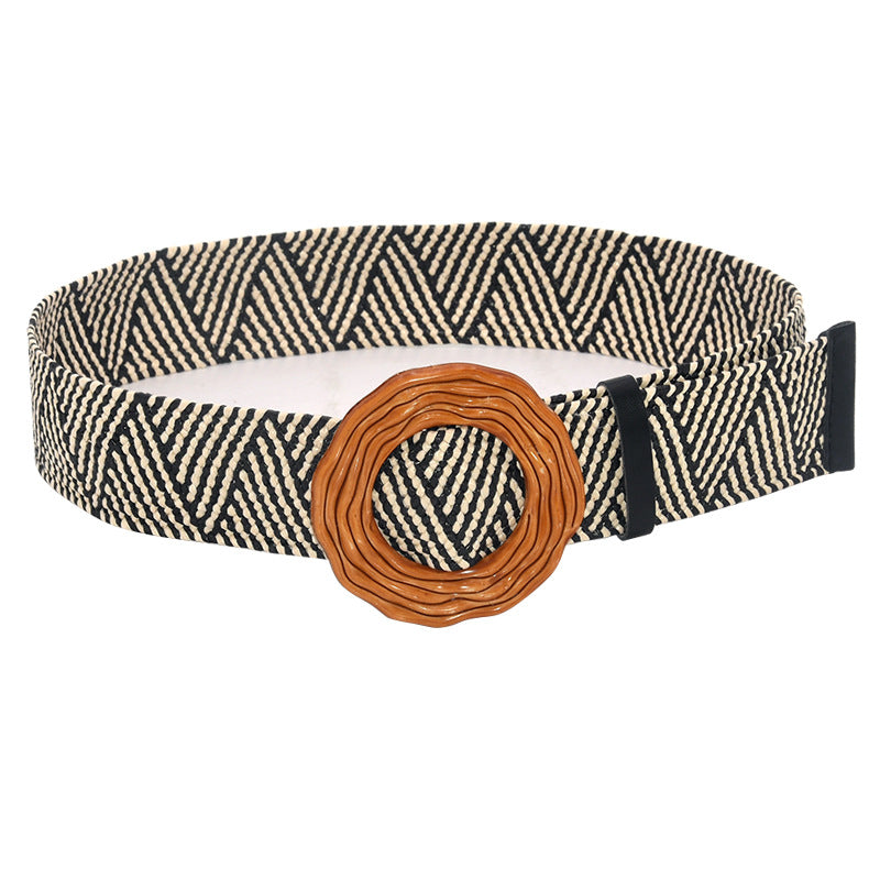 Bohemian Plastic Buckle Decorative Dress Belt