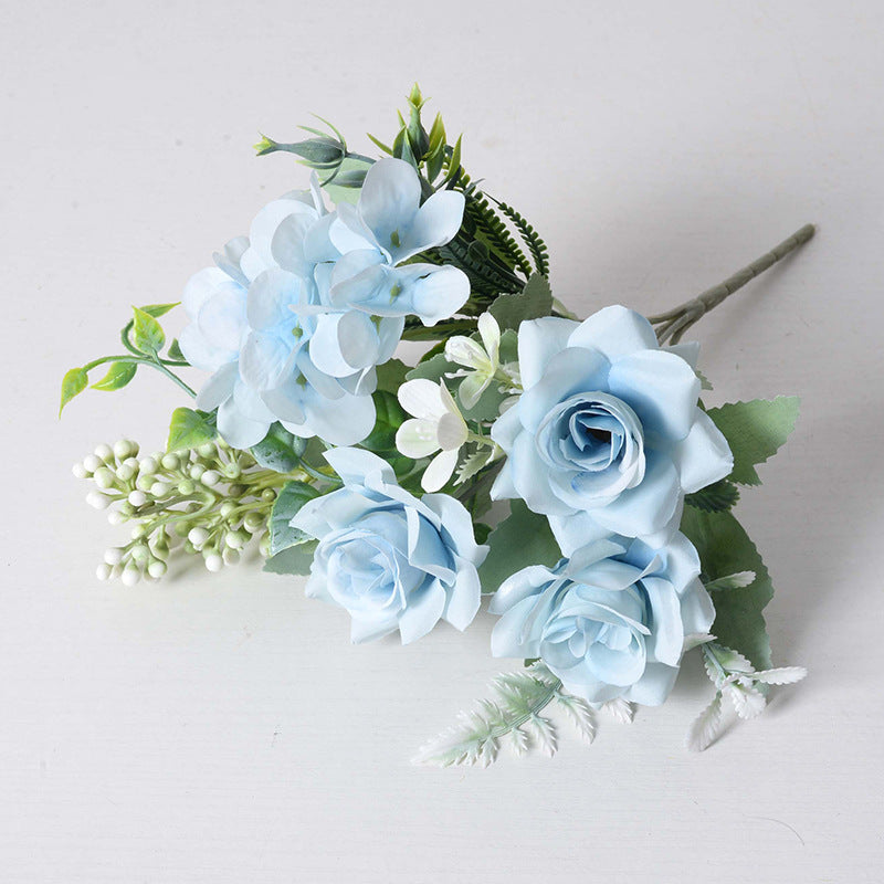 Simulation flower bunch corner rose silk cloth small bouquet