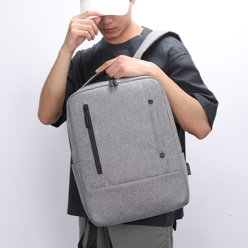 Simple business backpack computer bag