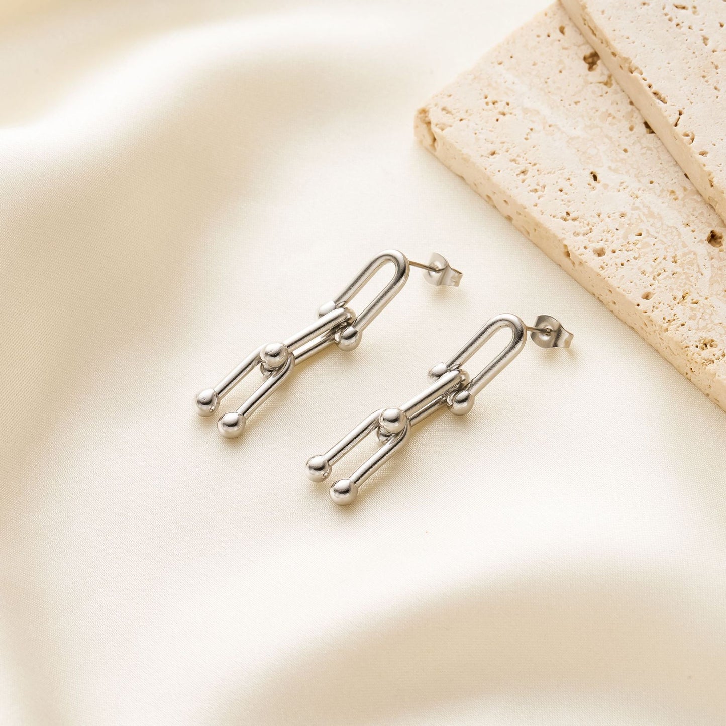 U-Shaped Titanium Steel Jewelry Set