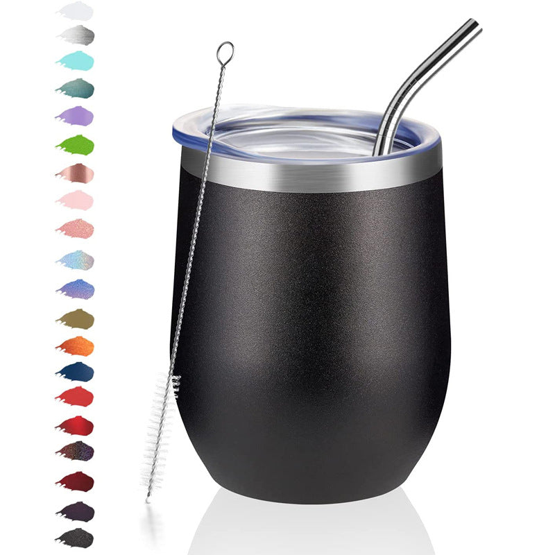 12Oz Spray Egg Wine Glass