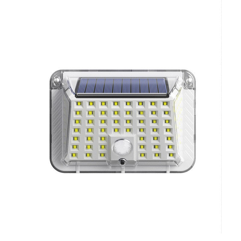 Lámpara solar de pared con sensor de movimiento de tres lados