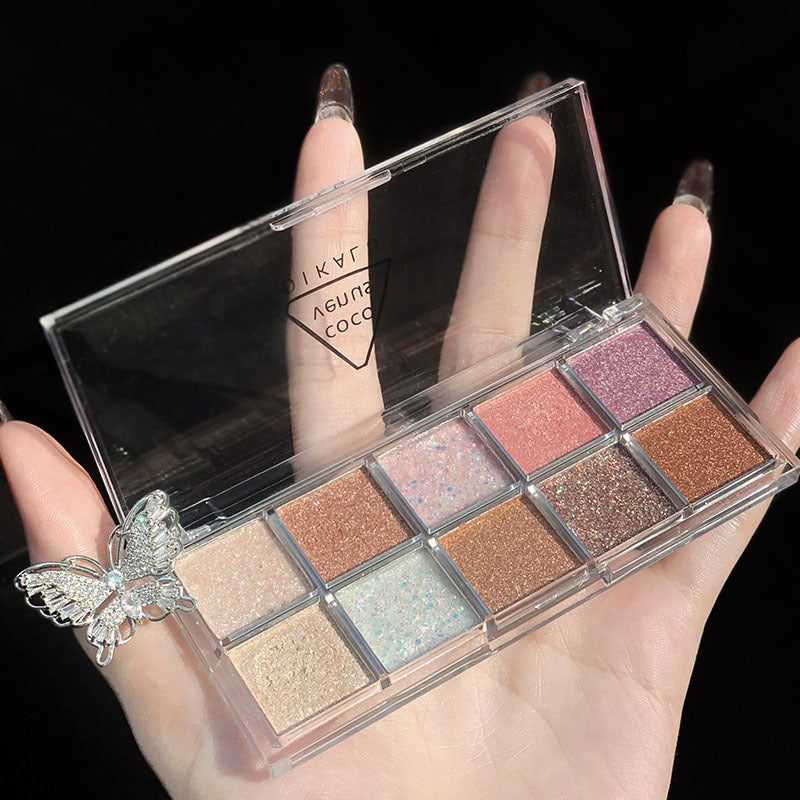 Paleta de sombras de ojos de 10 colores