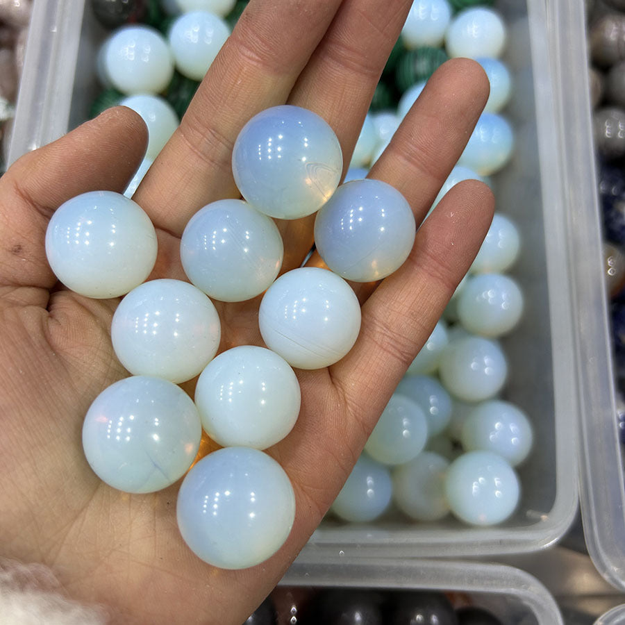 20mm natural stone crystal agate ball crystal round beads crafts