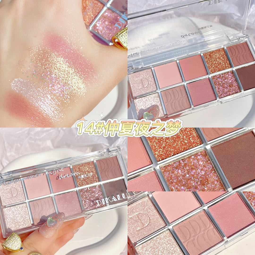 Paleta de sombras de ojos de 10 colores