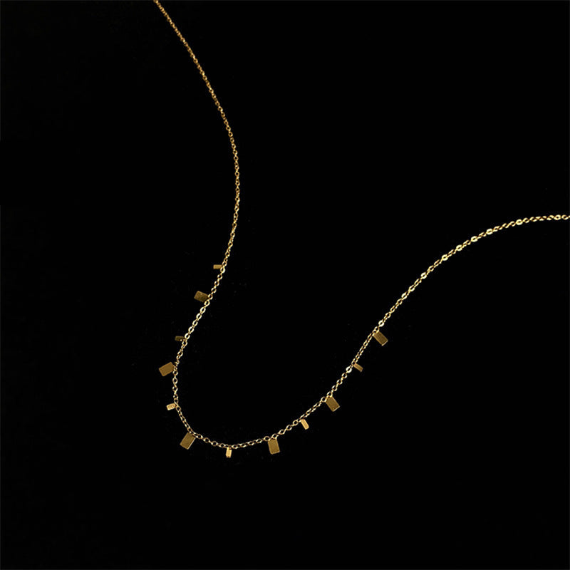 Women's 18K Titanium-Steel Light Luxury Clavicle Necklace