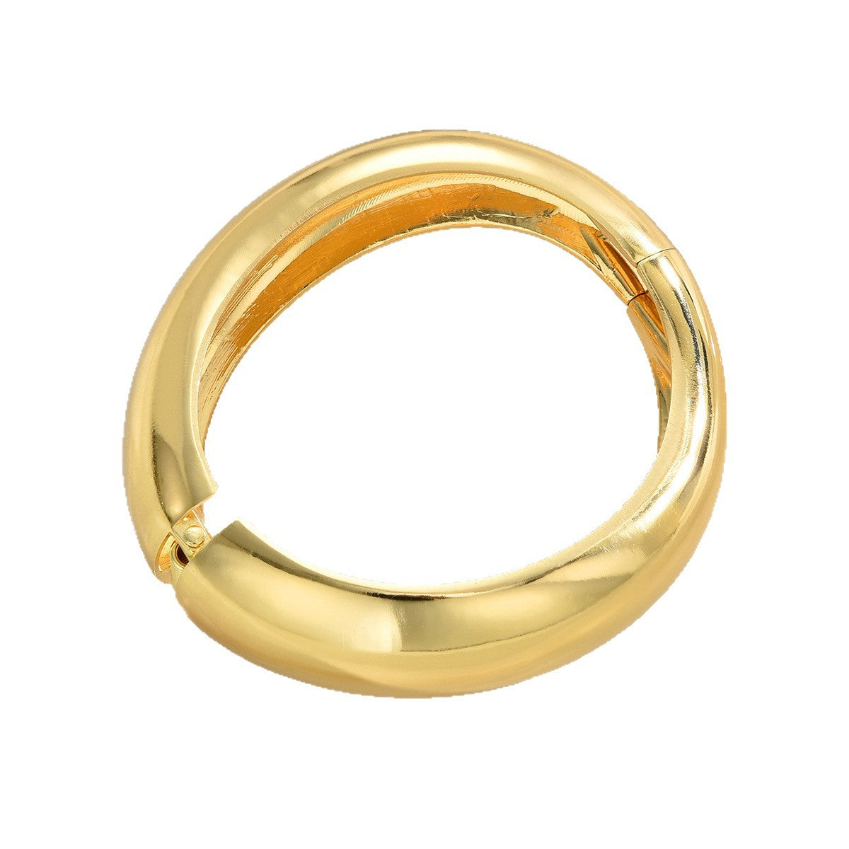 Geometric Alloy Open Bracelet