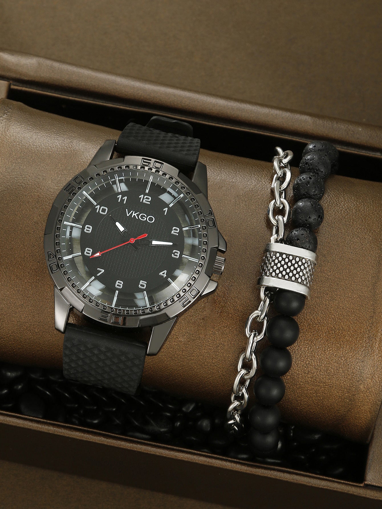 Men's Sports Bracelet Set Quartz Watch