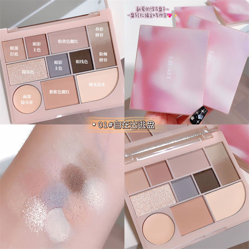 Paleta de sombras de ojos de 10 colores