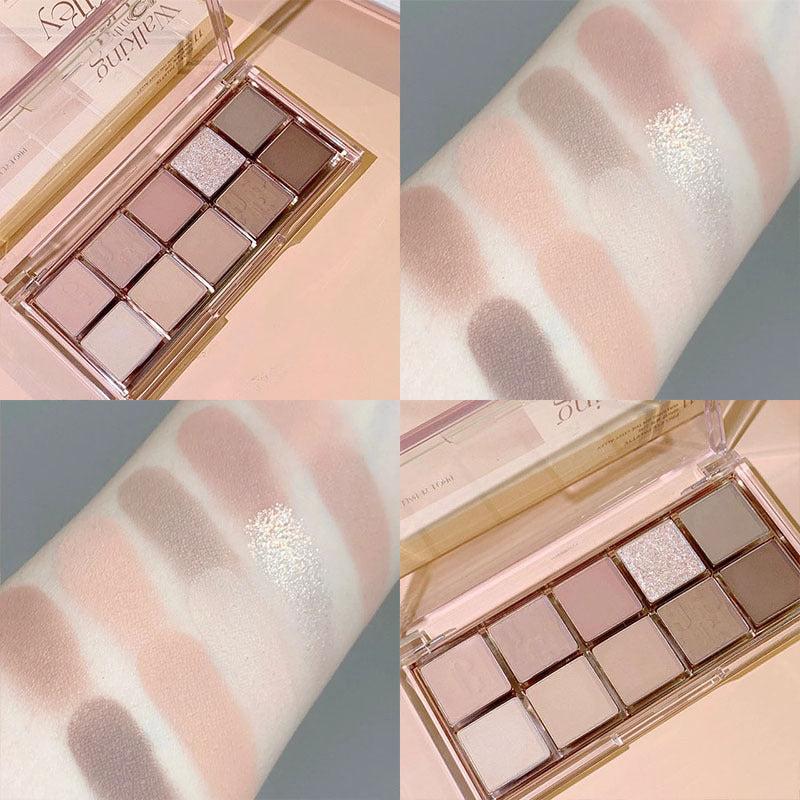 Paleta de sombras de ojos de 10 colores