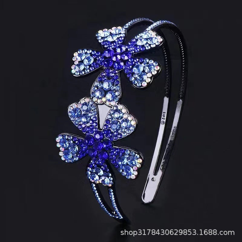 Headband spring and summer light luxury single flower headdress