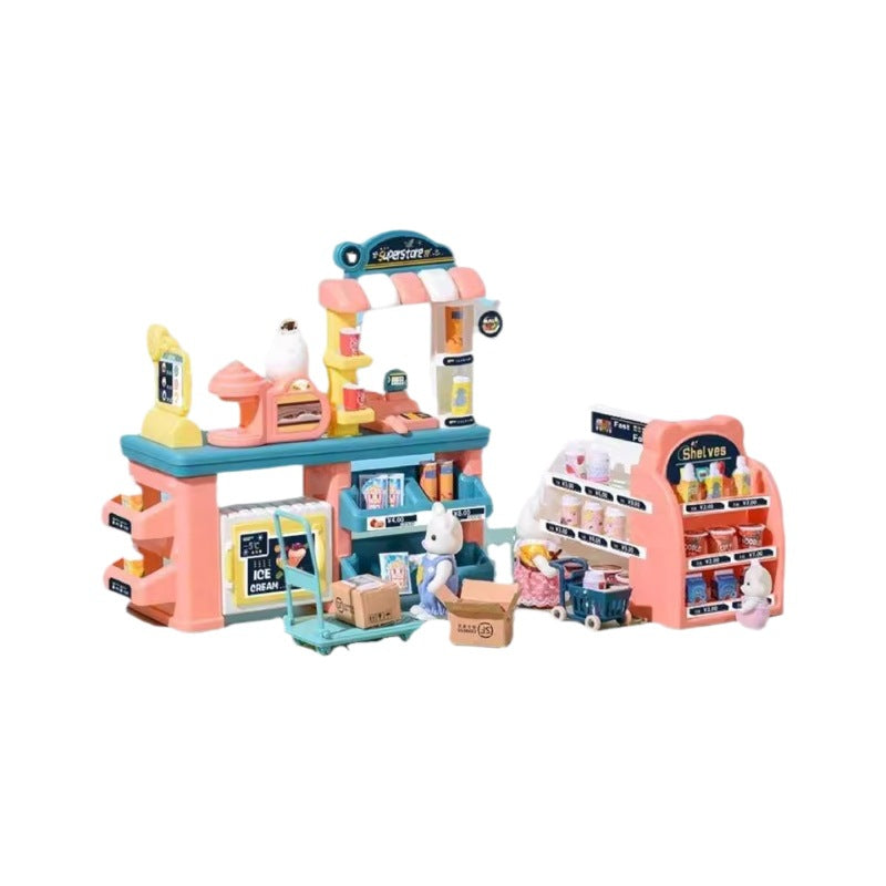 Pretend Play Toy Set: Simulation Home Appliances including Air Fryer, Juicer, Refrigerator for Kitchen Cooking Children