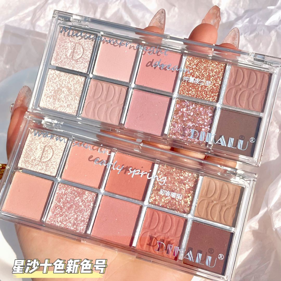 Paleta de sombras de ojos de 10 colores