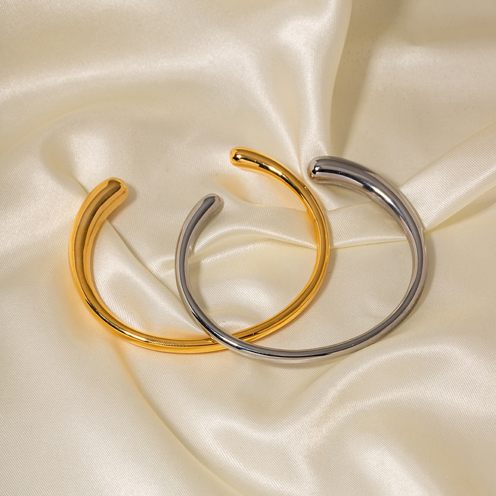 Pulsera abierta lisa