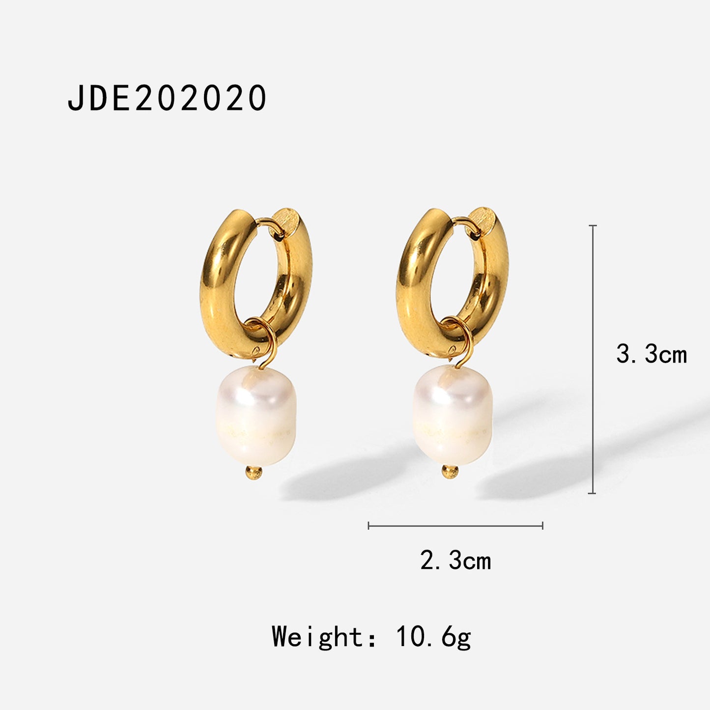 Pearl pendant earrings for women