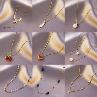 Versatile zircon pendant necklace