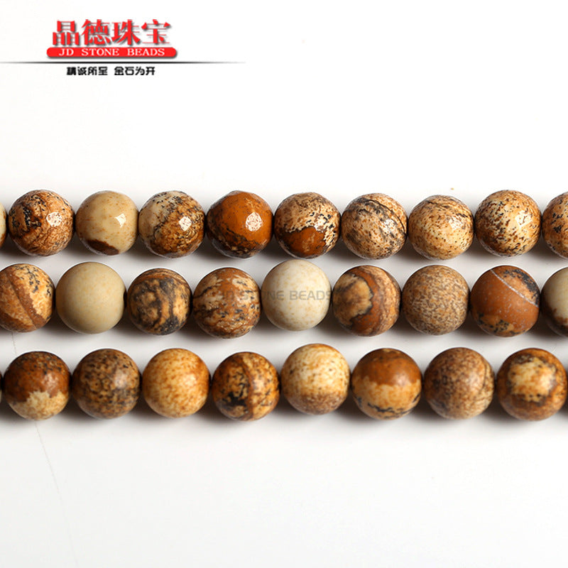 Picture stone loose beads DIY jewelry accessories beads