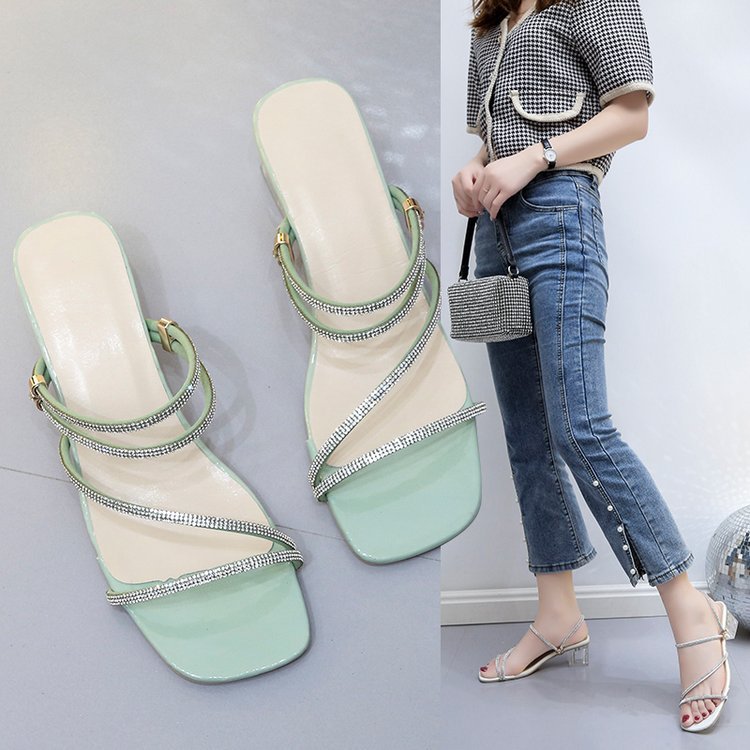 Spring and summer mid-heel san