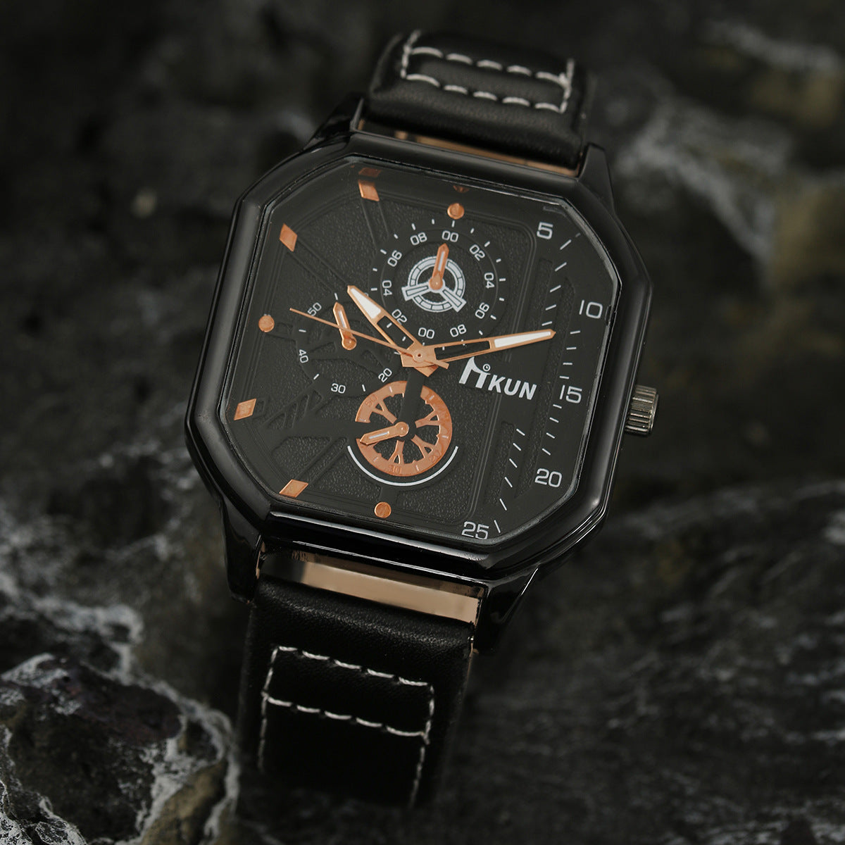 Casual Watch Men's Sports Personality Bracelet Set