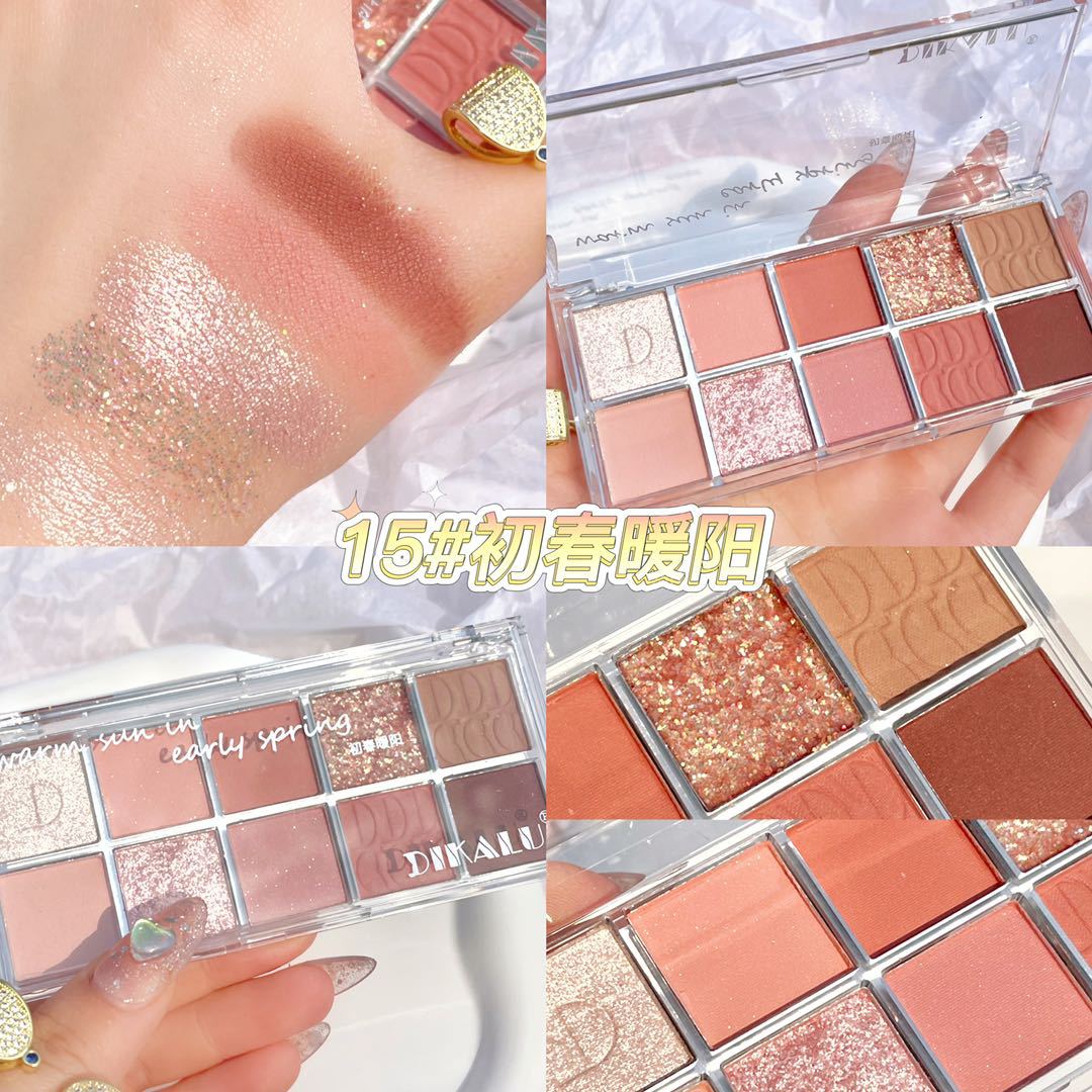 Paleta de sombras de ojos de 10 colores