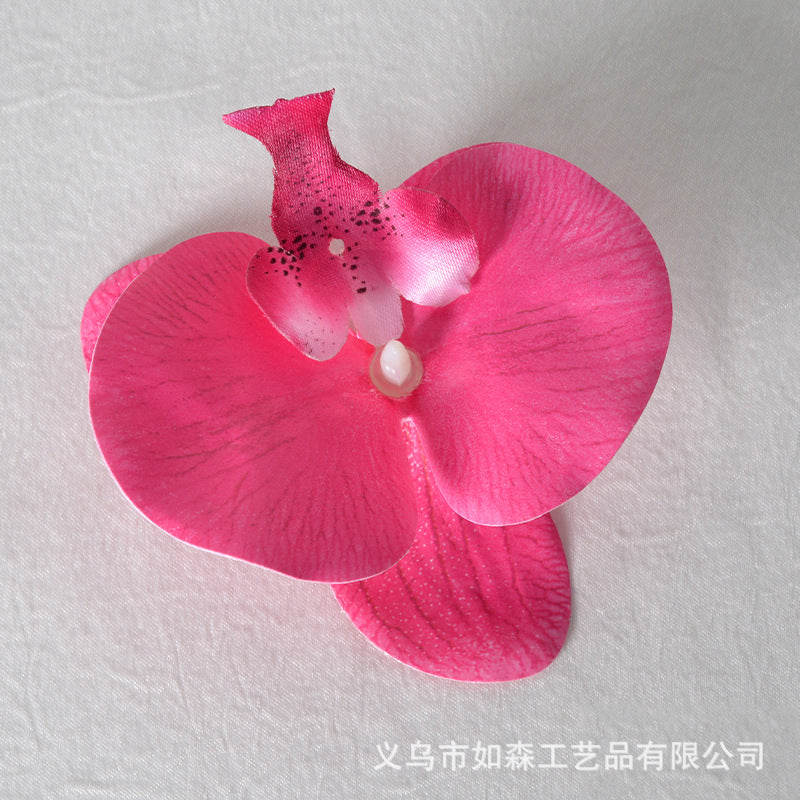 Cabeza de flor de orquídea mariposa de laminación 3D de simulación
