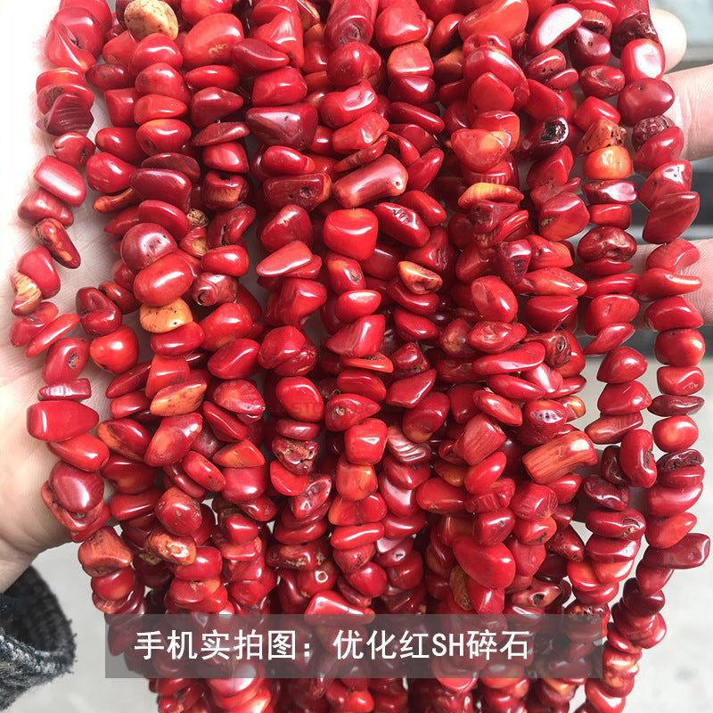 Gravel strip beads DIY accessories turquoise gravel