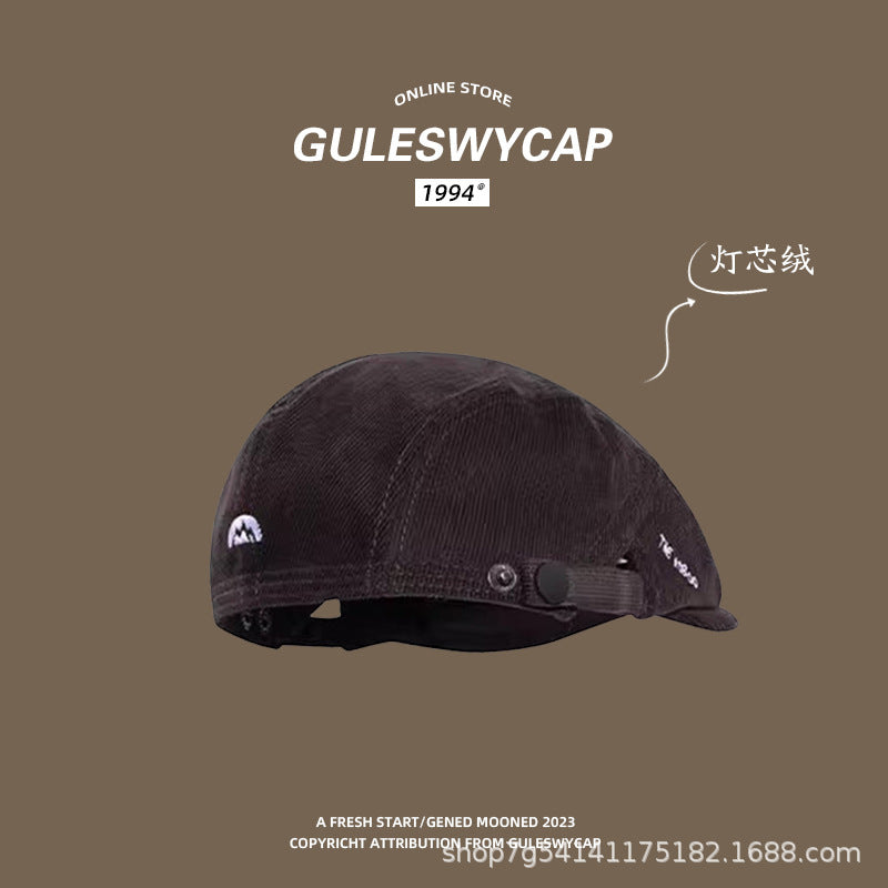 Gorra de vendedor de periódicos estilo británico retro