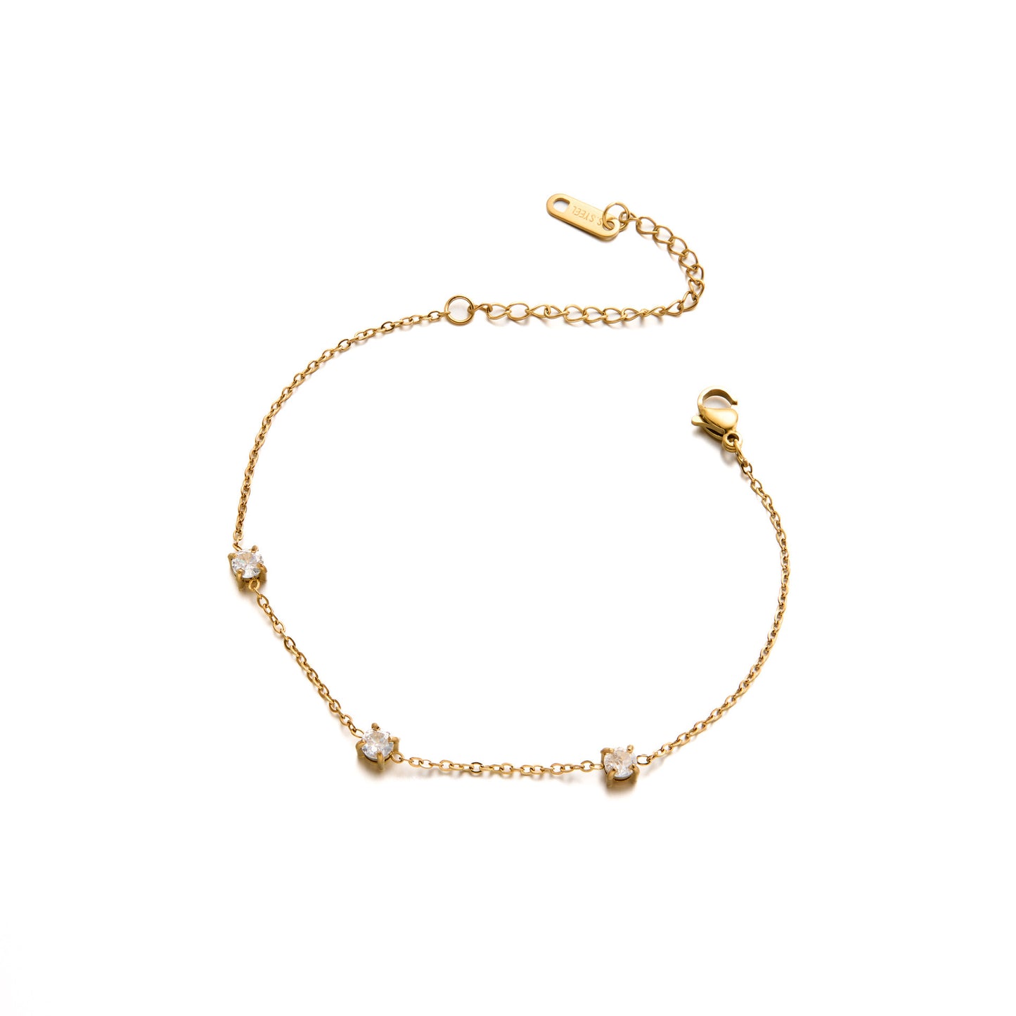 Titanium Steel Diamond Bracelet