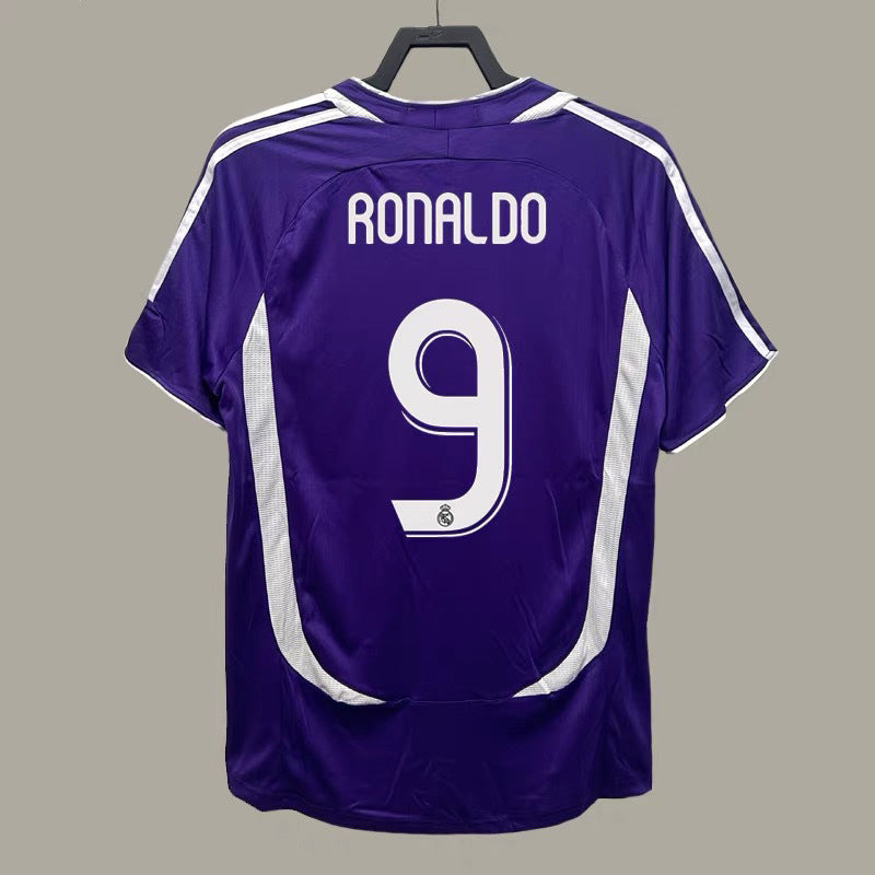 06-07 Real Madrid Retro Local Visitante Ronaldo Beckham Ra¨²l Guti Jersey