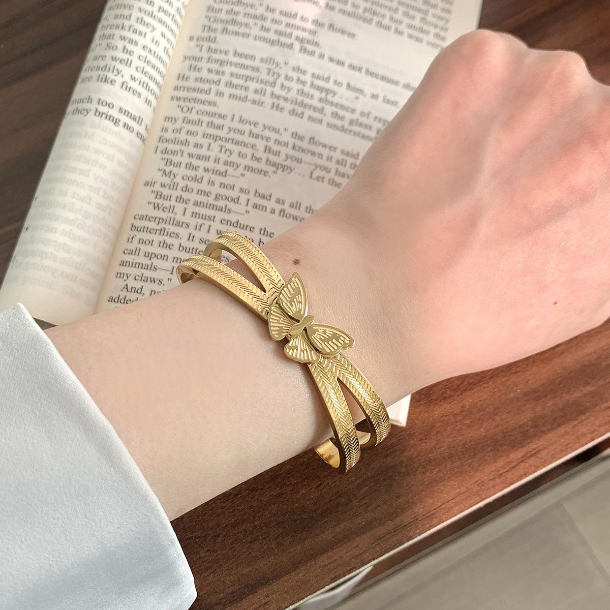Titanium steel French retro bracelet geometry