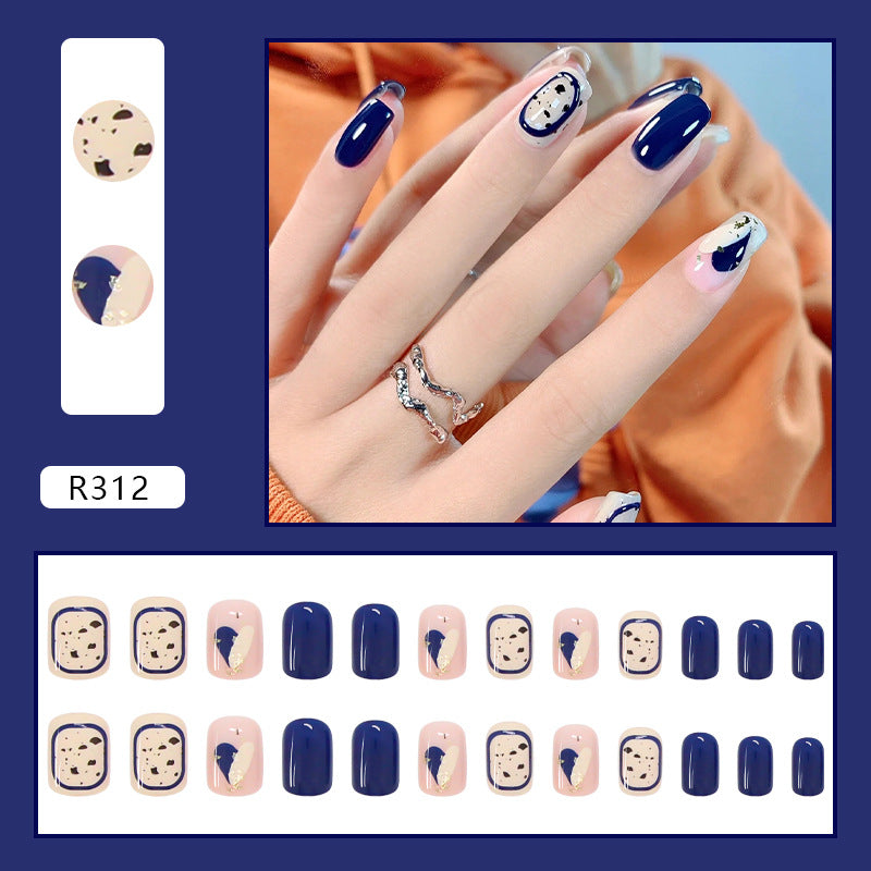 Wearable Removable Fake Nail Stickers Short Long