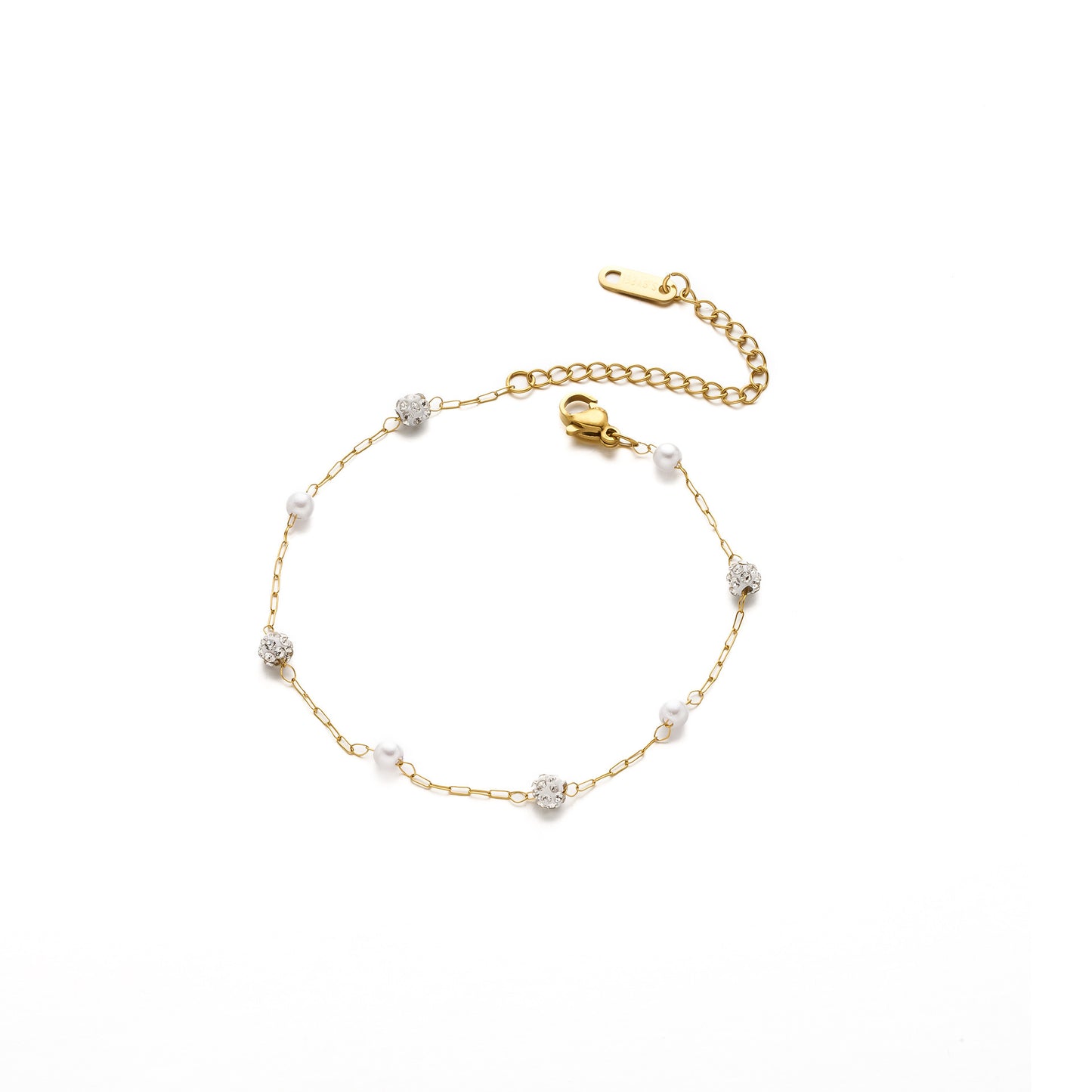 Summer 18K Titanium Steel Star Pearl Bracelet
