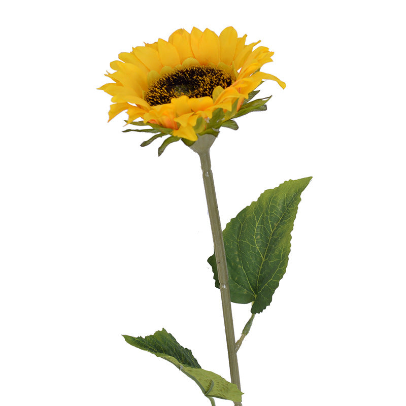 Flor de girassol artificial única
