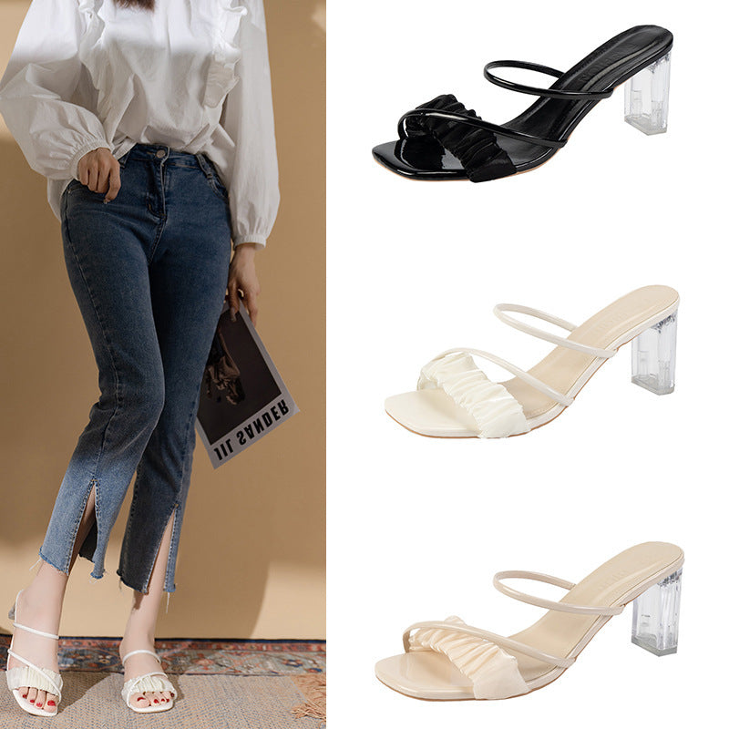Summer transparent sandals women