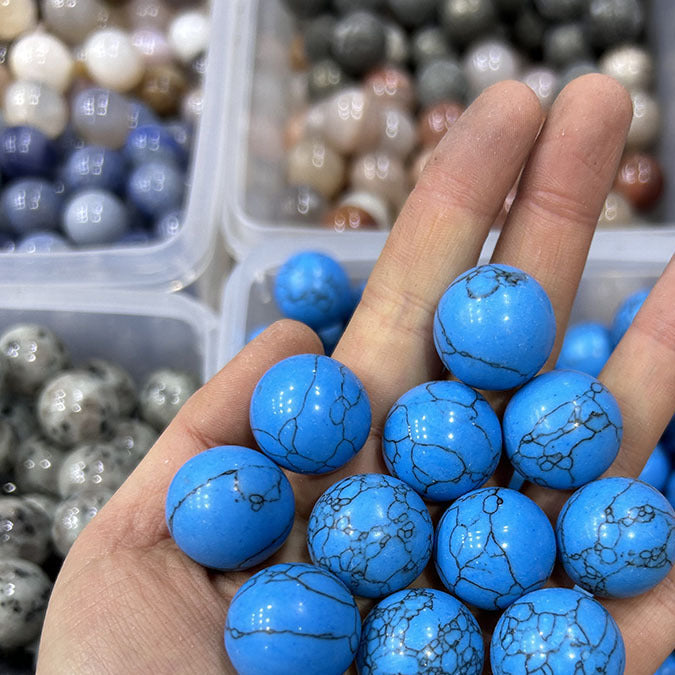 20mm natural stone crystal agate ball crystal round beads crafts