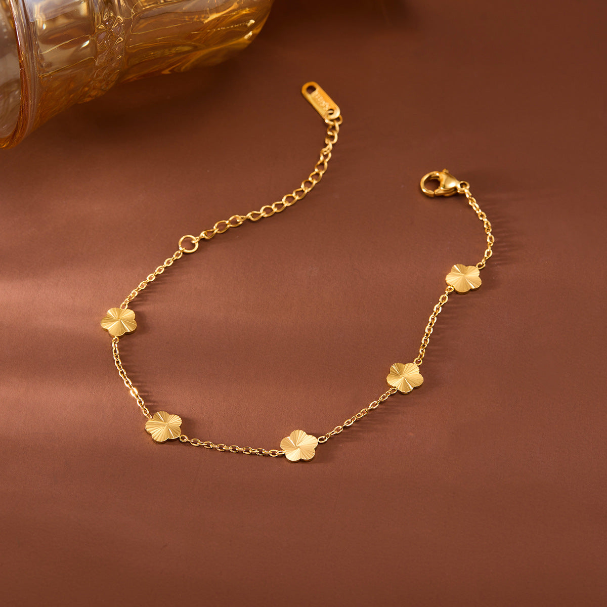 18K Gold Plated Flower Collarbone Chain