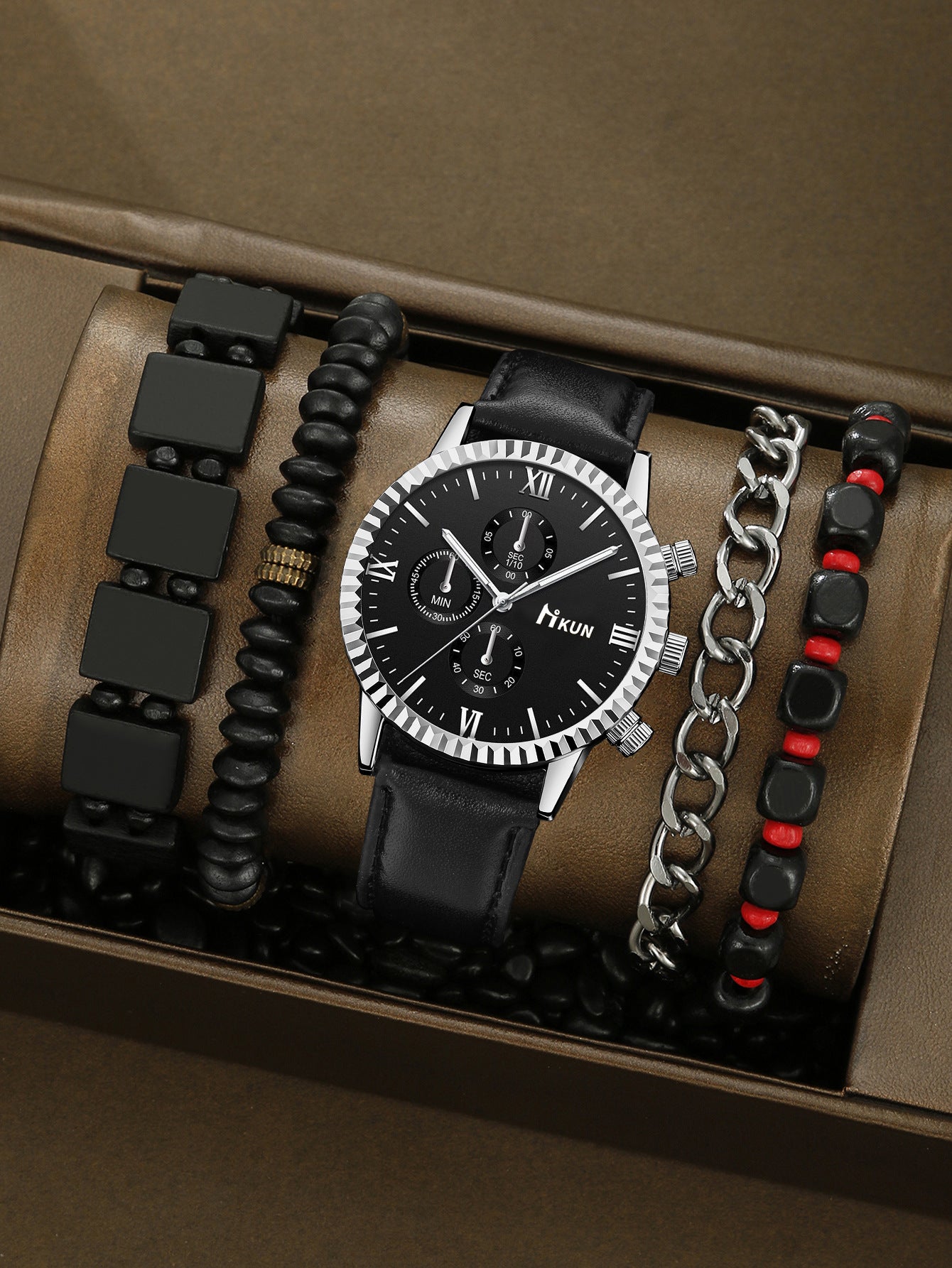 Quartz Watch Business Bracelet Set