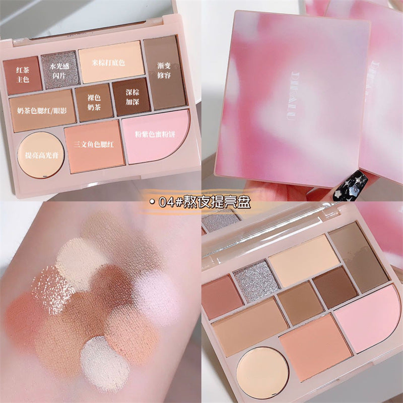 Paleta de sombras de ojos de 10 colores